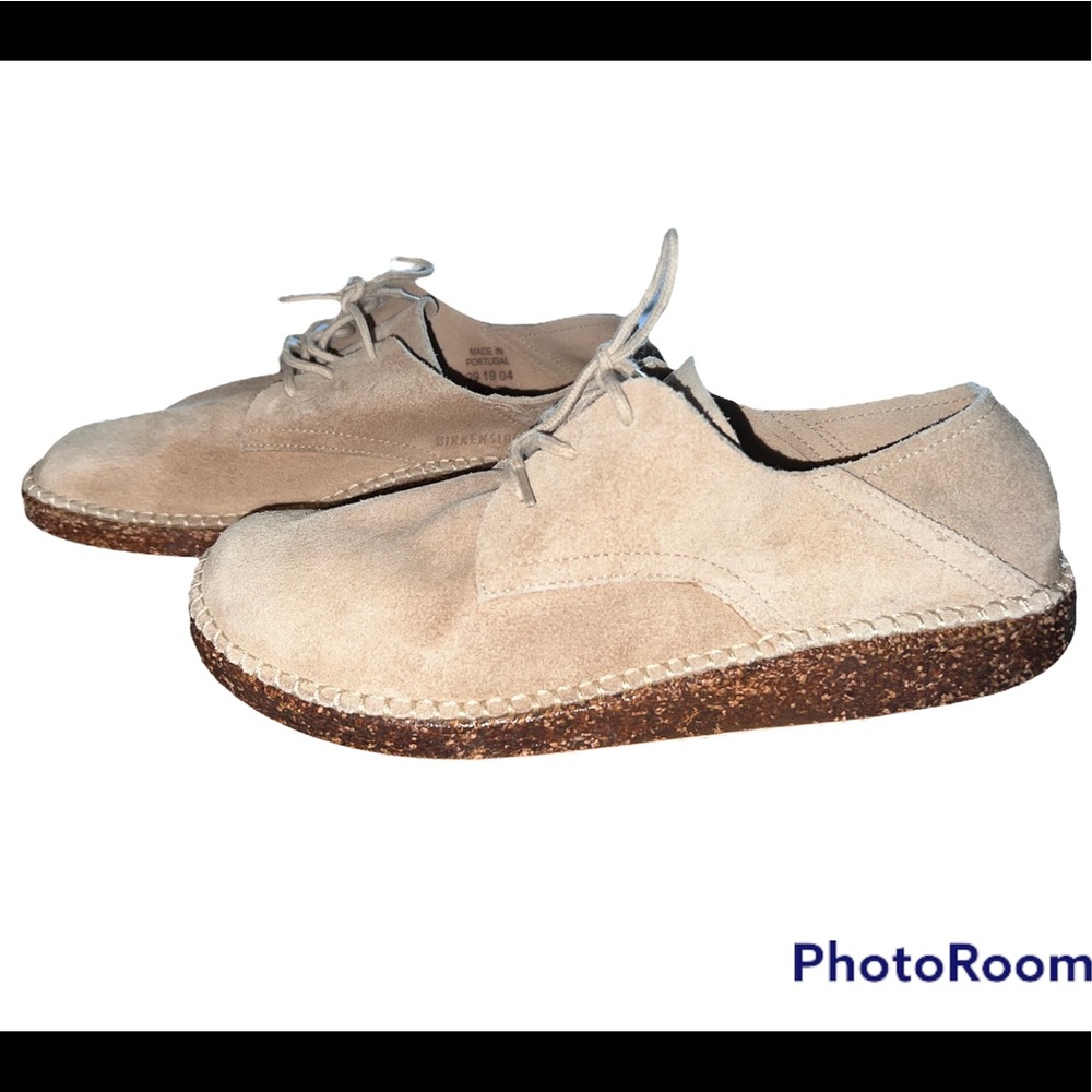 Birkenstock Gary Sz EU 40 Narrow US Women’s Sz 9 Mens 7 Suede Ginger
